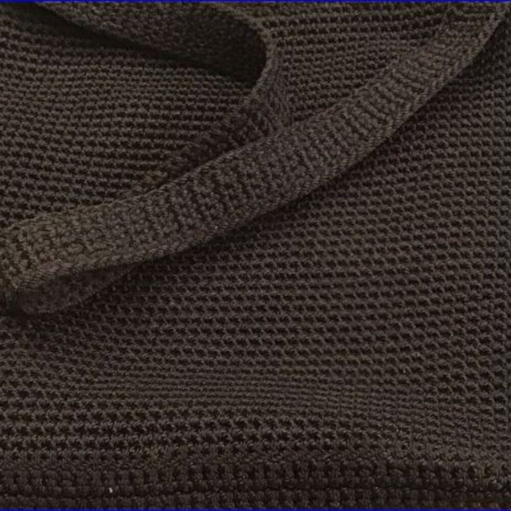 THE SAK Black Woven Crochet Shoulder Bag Purse with Single Carry Strap VTG - Picture 10 of 13